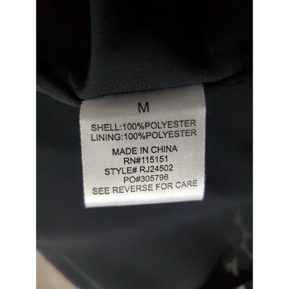 Romeo And Juliet Couture Size M Long Flutter Sleeve V-Neck Lined Side Zip Dress - Picture 9 of 10